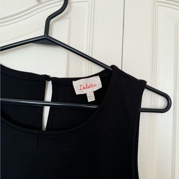 Anthropologie - Deletta peplum black tank top - Picture 2 of 4